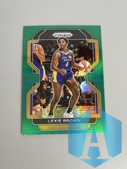 2022 Panini Prizm WNBA Green Prizm #57 Lexie Brown Los Angeles Sparks